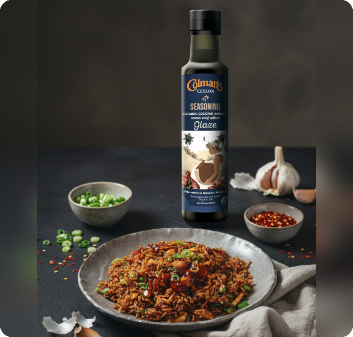 Amino Fried Rice made with Colman’s Original Amino Glaze